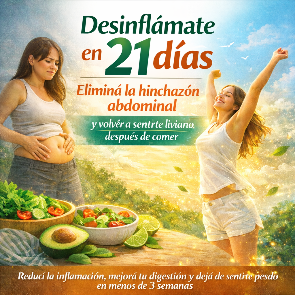 Plan Desinflamate en 21 Días + 3 Bonos Exclusivos
